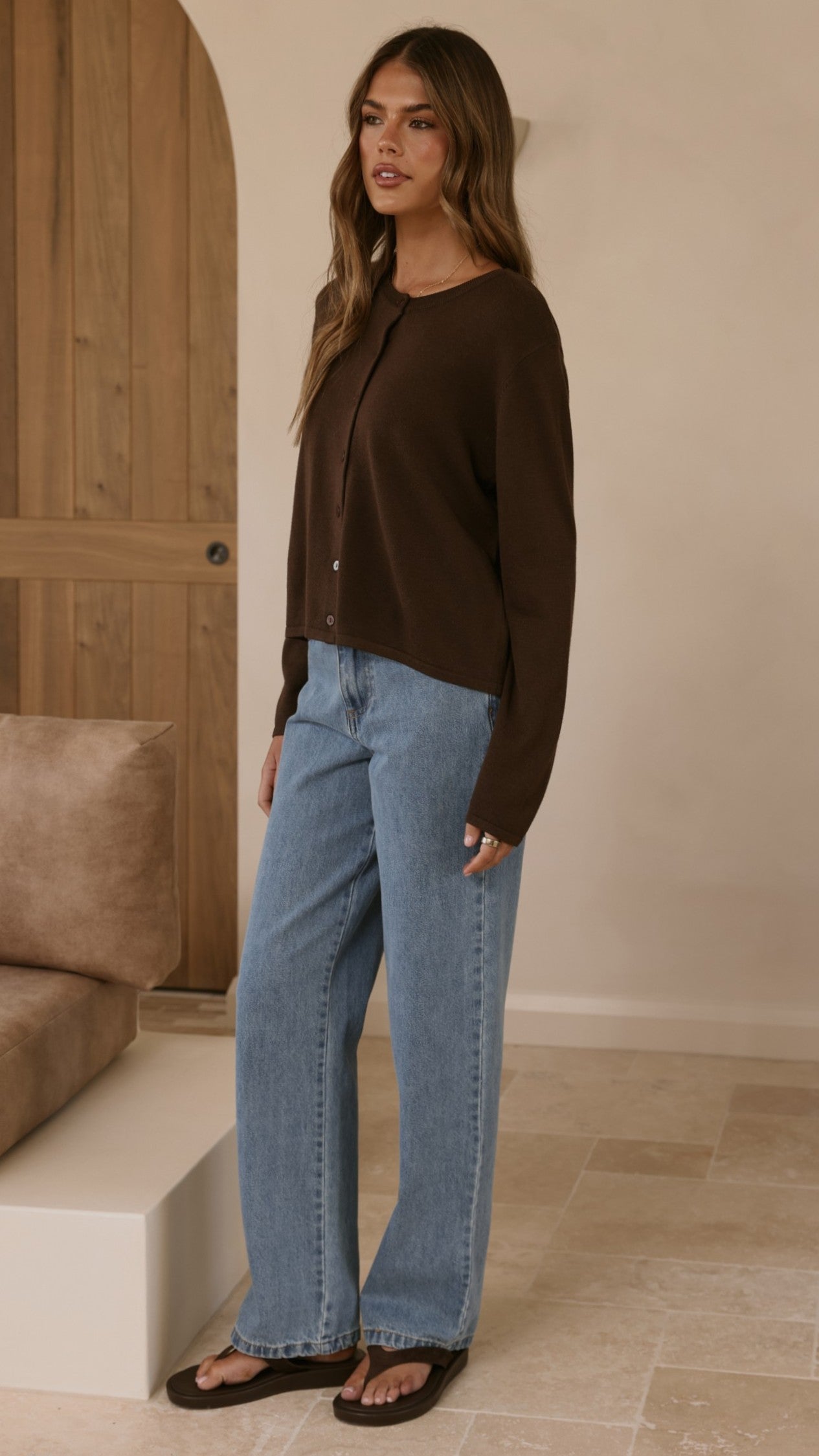 Lydia Cardigan - Chocolate - Billy J