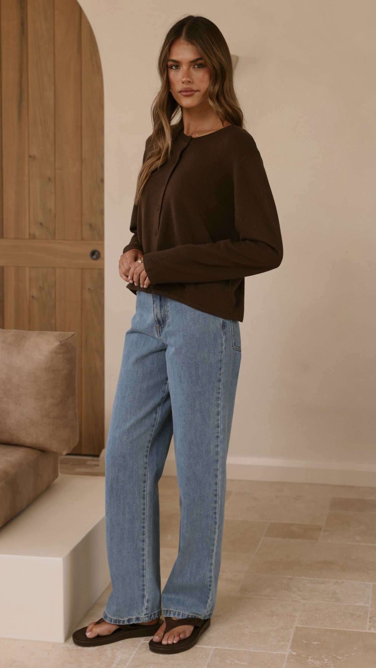 Lydia Cardigan - Chocolate - Billy J