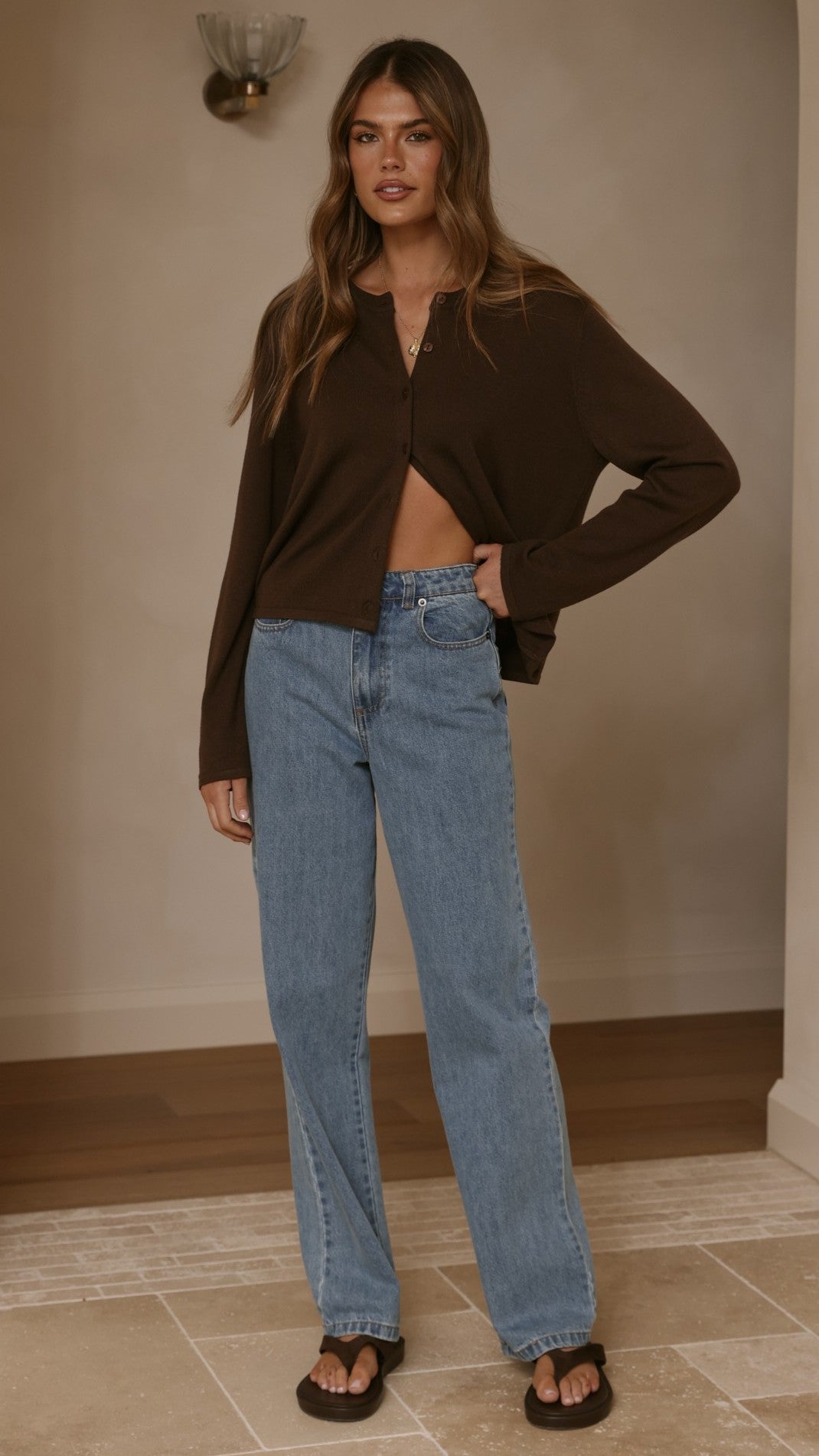 Lydia Cardigan - Chocolate - Billy J
