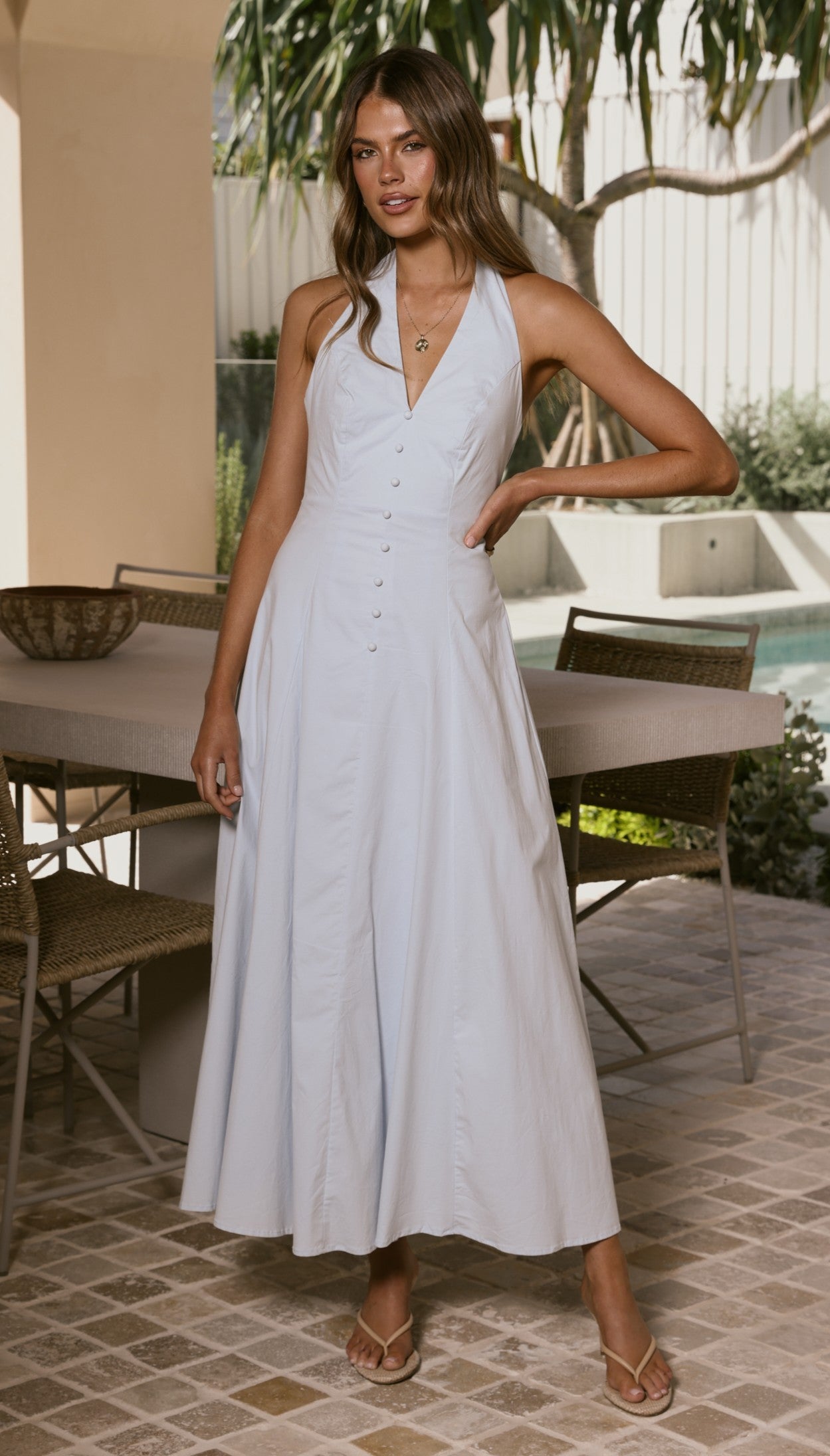 Kaia Maxi Dress - Blue - Billy J