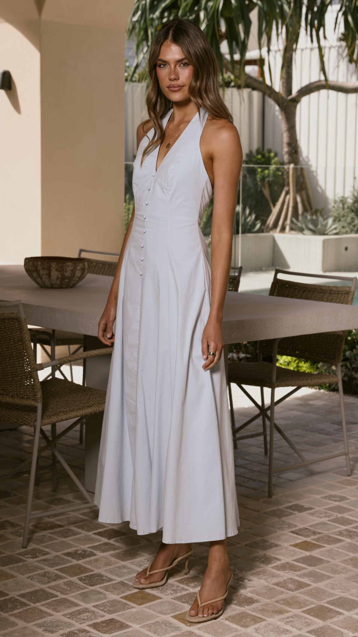 Kaia Maxi Dress - Blue - Billy J