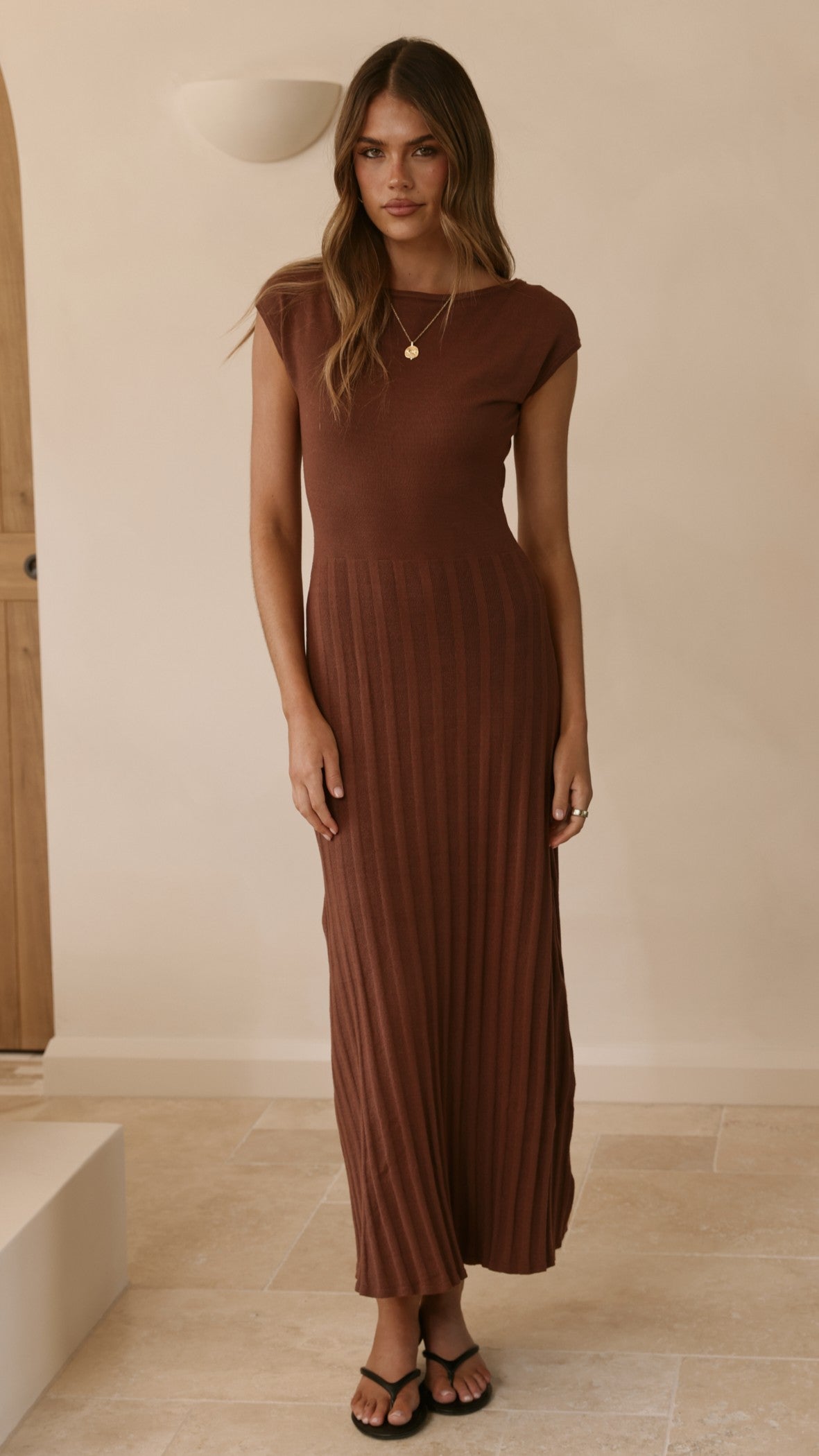 Marni Maxi Dress - Chocolate - Billy J