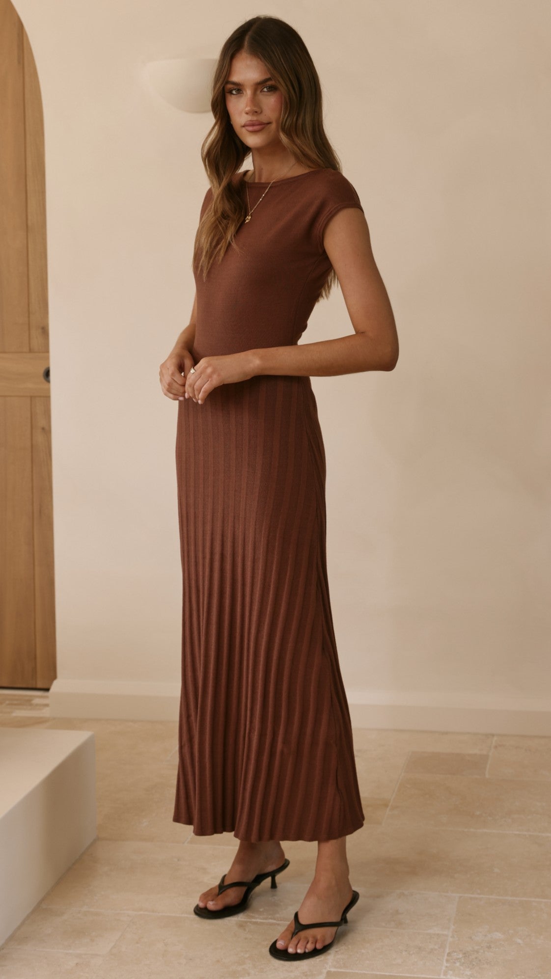 Marni Maxi Dress - Chocolate - Billy J