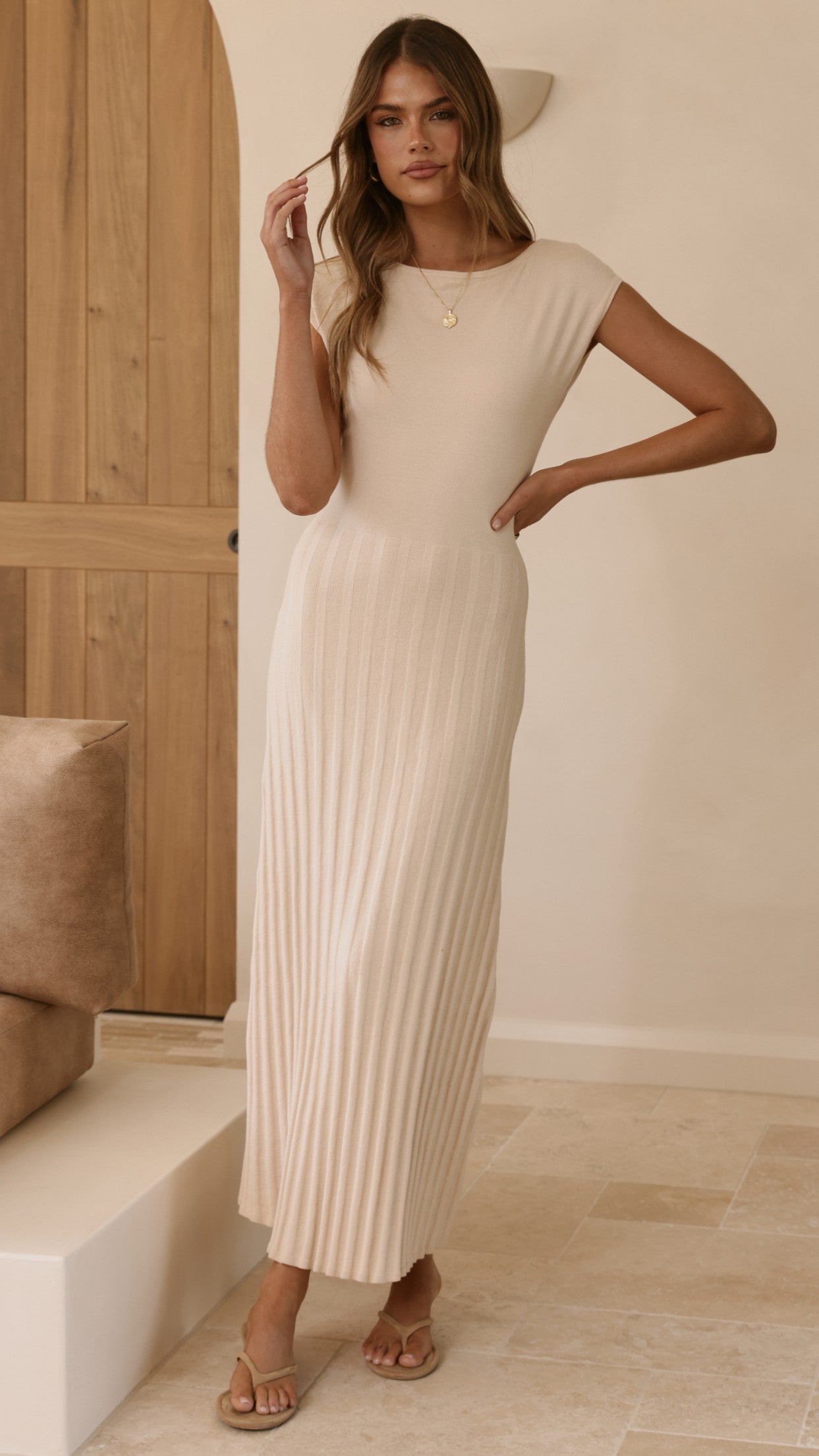 Marni Maxi Dress - Cream - Billy J