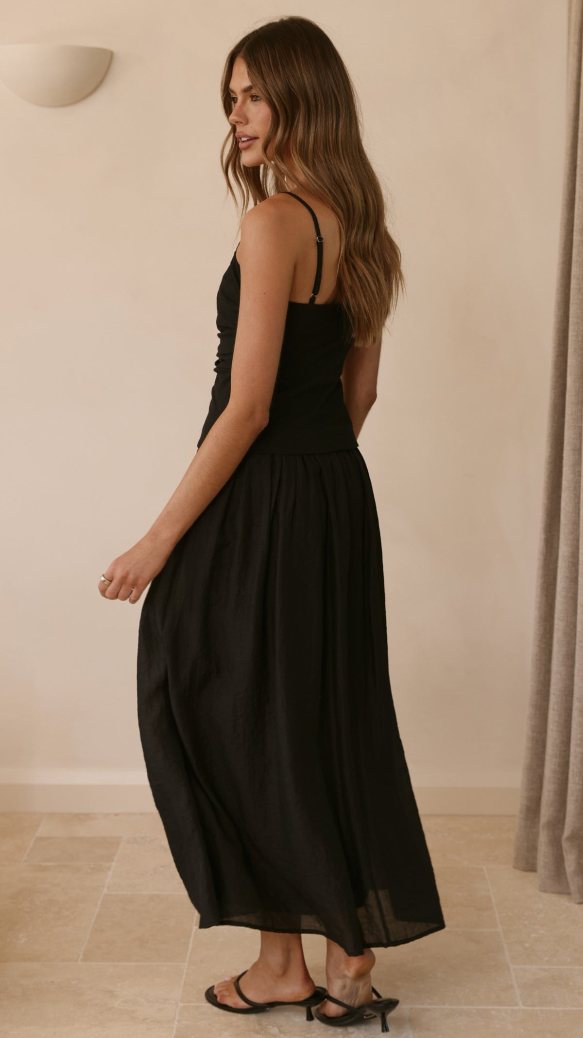 Valentina Maxi Dress - Black - Billy J