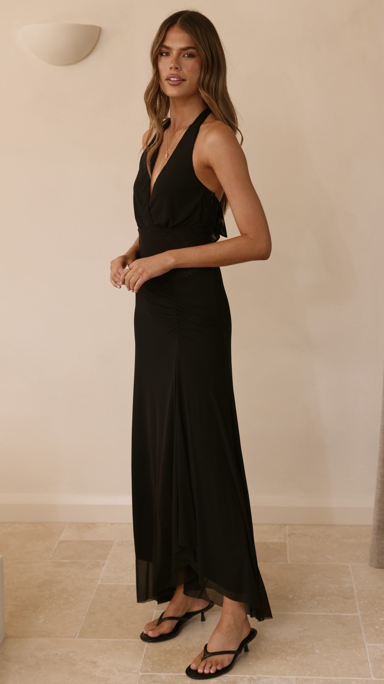 Meredith Maxi Dress - Black - Billy J