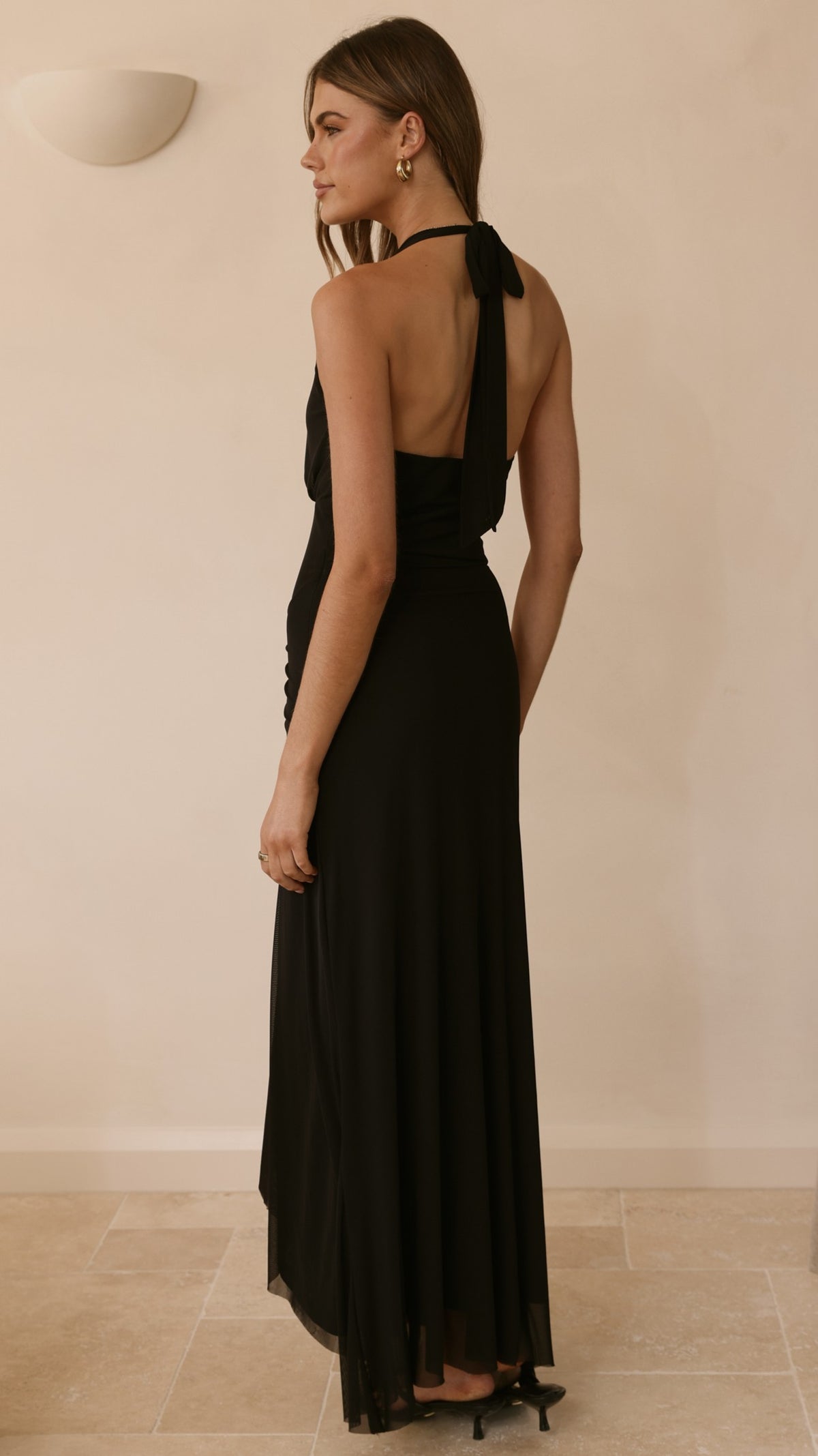 Meredith Maxi Dress - Black - Billy J