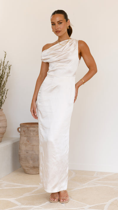 Load image into Gallery viewer, Harlowe Maxi Dress - Champagne - Billy J
