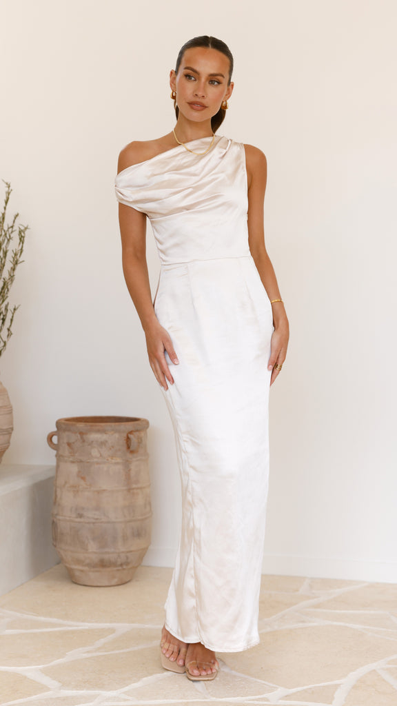 Harlowe Maxi Dress - Champagne - Billy J