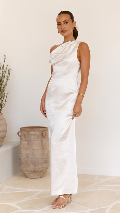 Load image into Gallery viewer, Harlowe Maxi Dress - Champagne - Billy J
