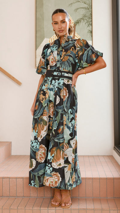 Load image into Gallery viewer, Hedley Maxi Dress - Noir - Billy J
