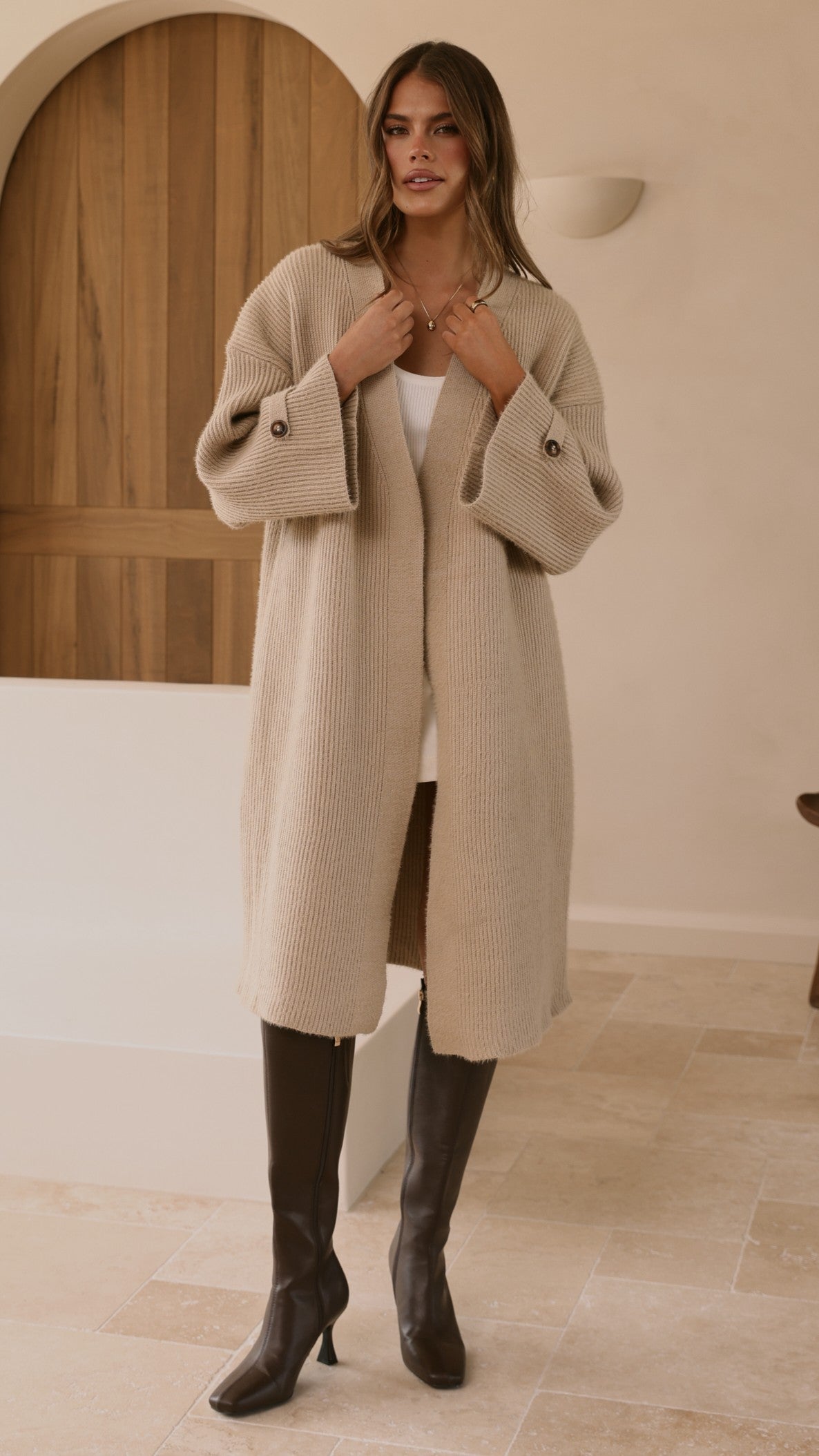 Tiana Coat - Chai - Billy J