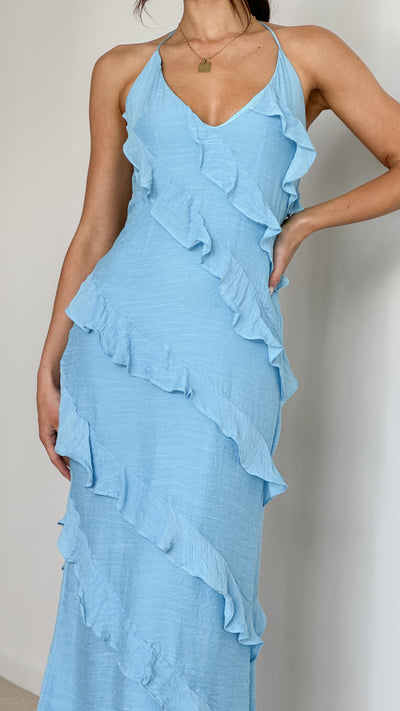 Load image into Gallery viewer, Sophia Maxi Dress - Blue - Billy J
