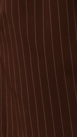 Ivana Funnel Neck Jacket & Shorts Set - Brown Pinstripe - Billy J