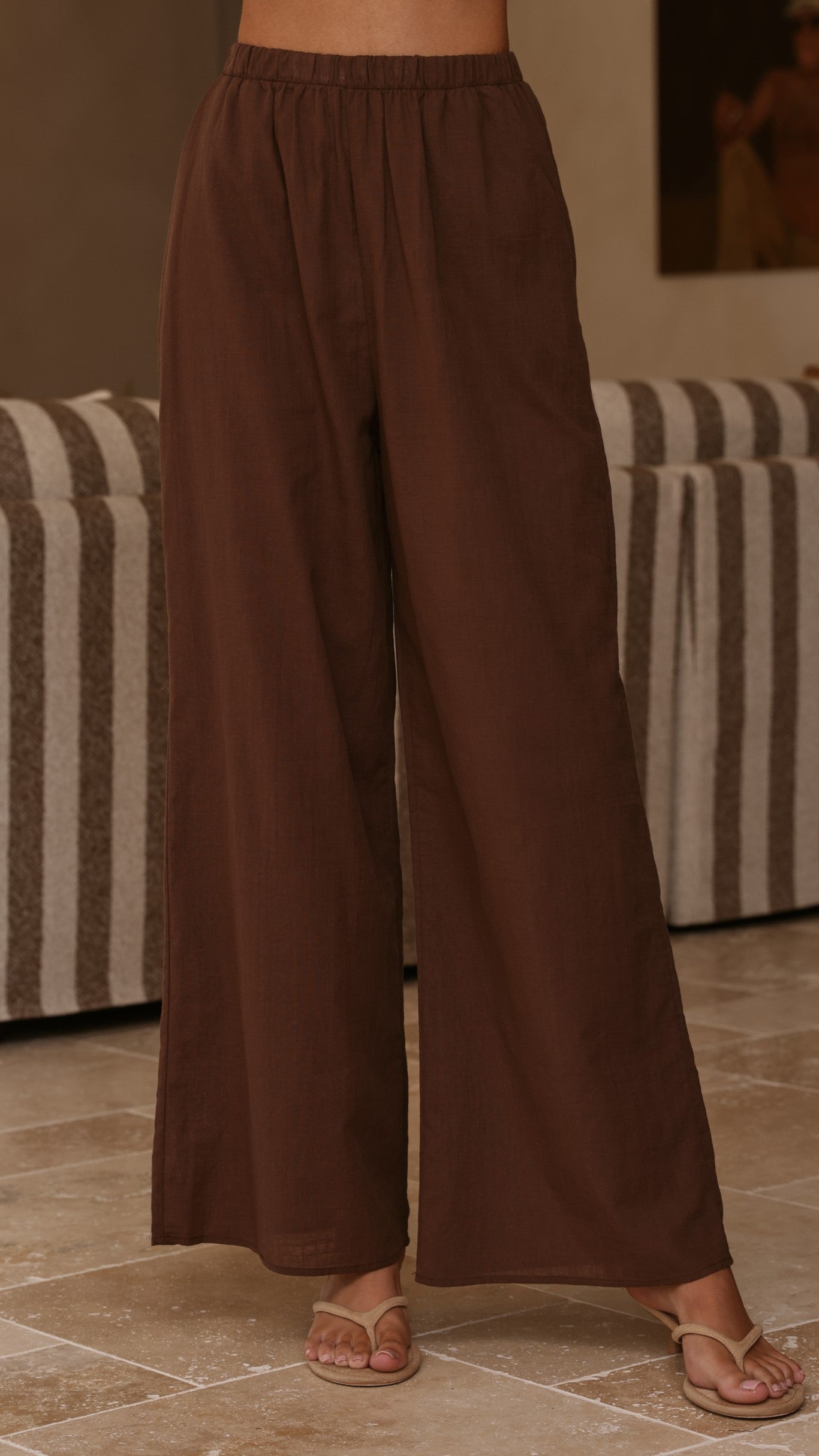 Maison Strapless Top & Pants Set - Chocolate - Billy J