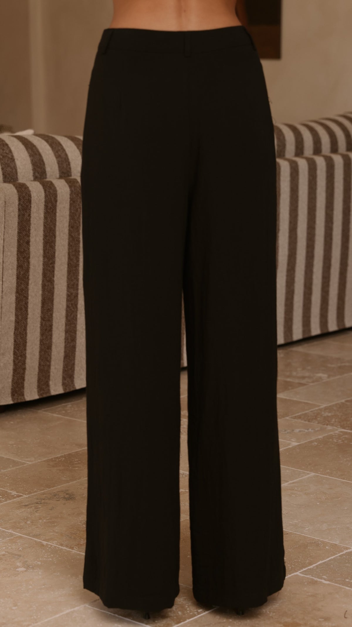 Leela One Shoulder Top and Pants Set - Black - Billy J