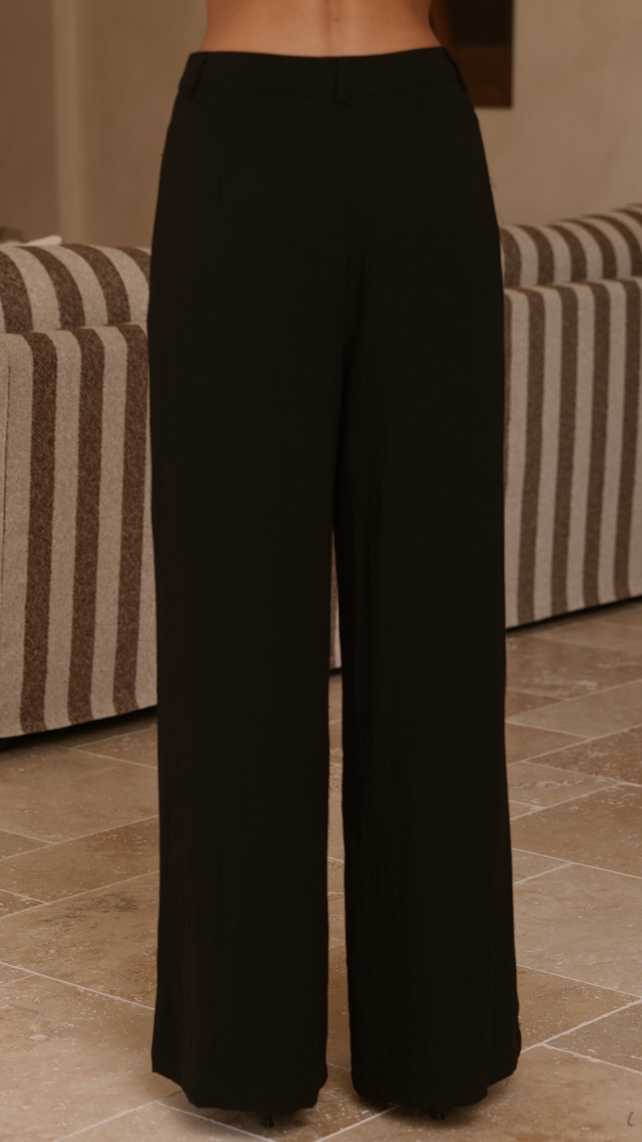 Leela One Shoulder Top and Pants Set - Black - Billy J