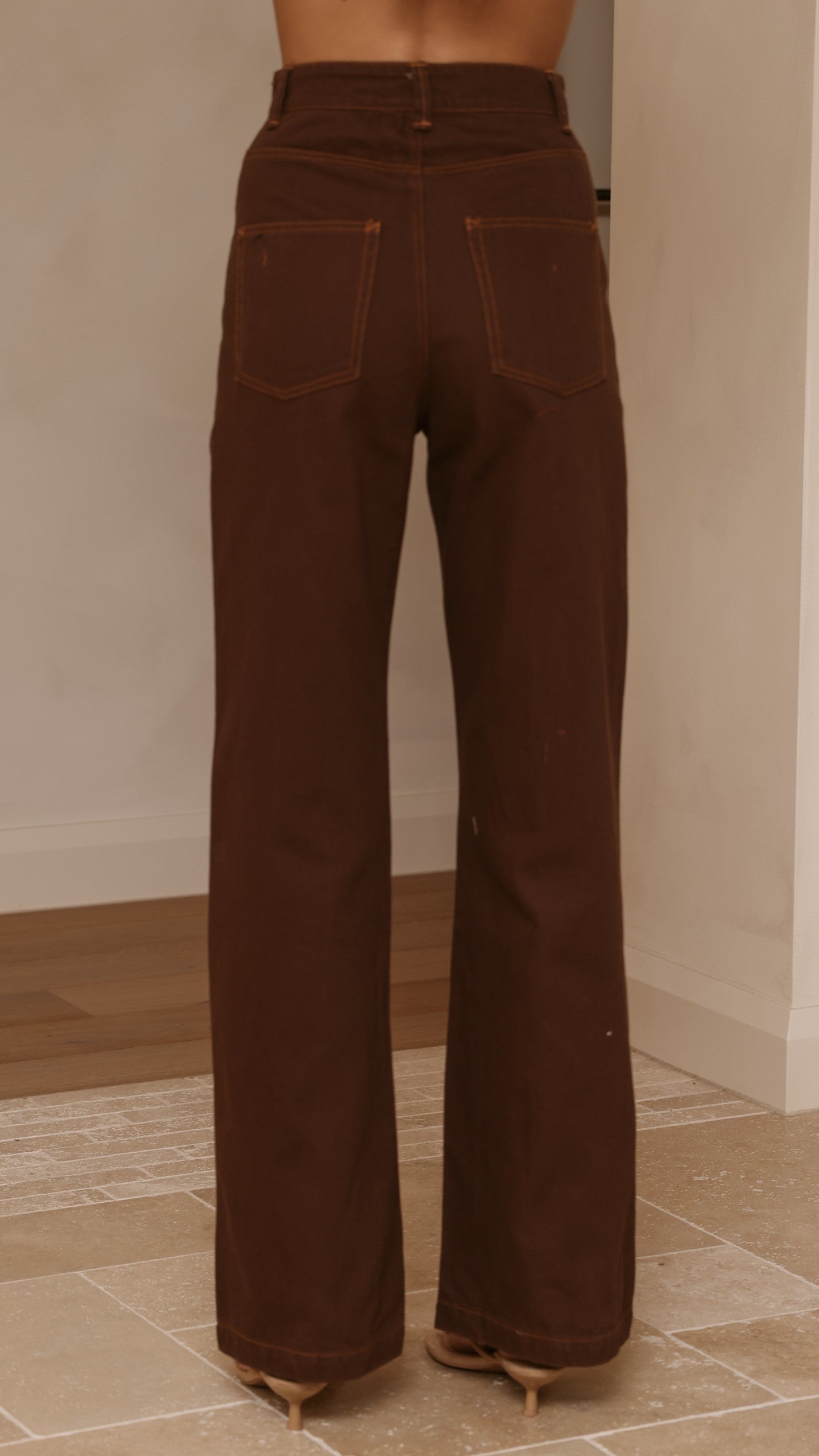 Badru Straight Leg Jeans - Chocolate Denim - Billy J