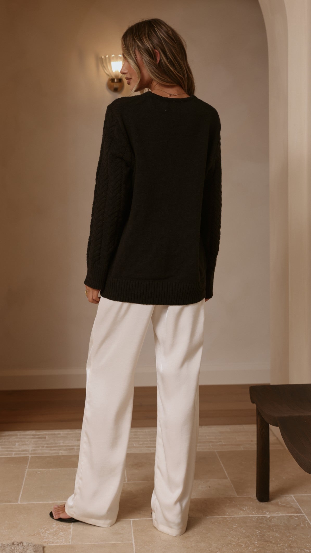 Georgia Knit Top - Black - Billy J