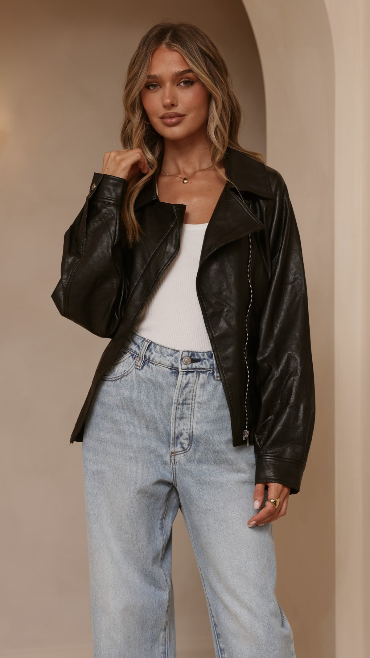 Marzia Tie Waist Jacket - Black - Billy J