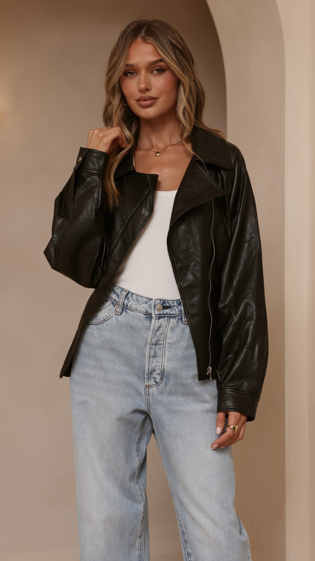 Marzia Tie Waist Jacket - Black - Billy J