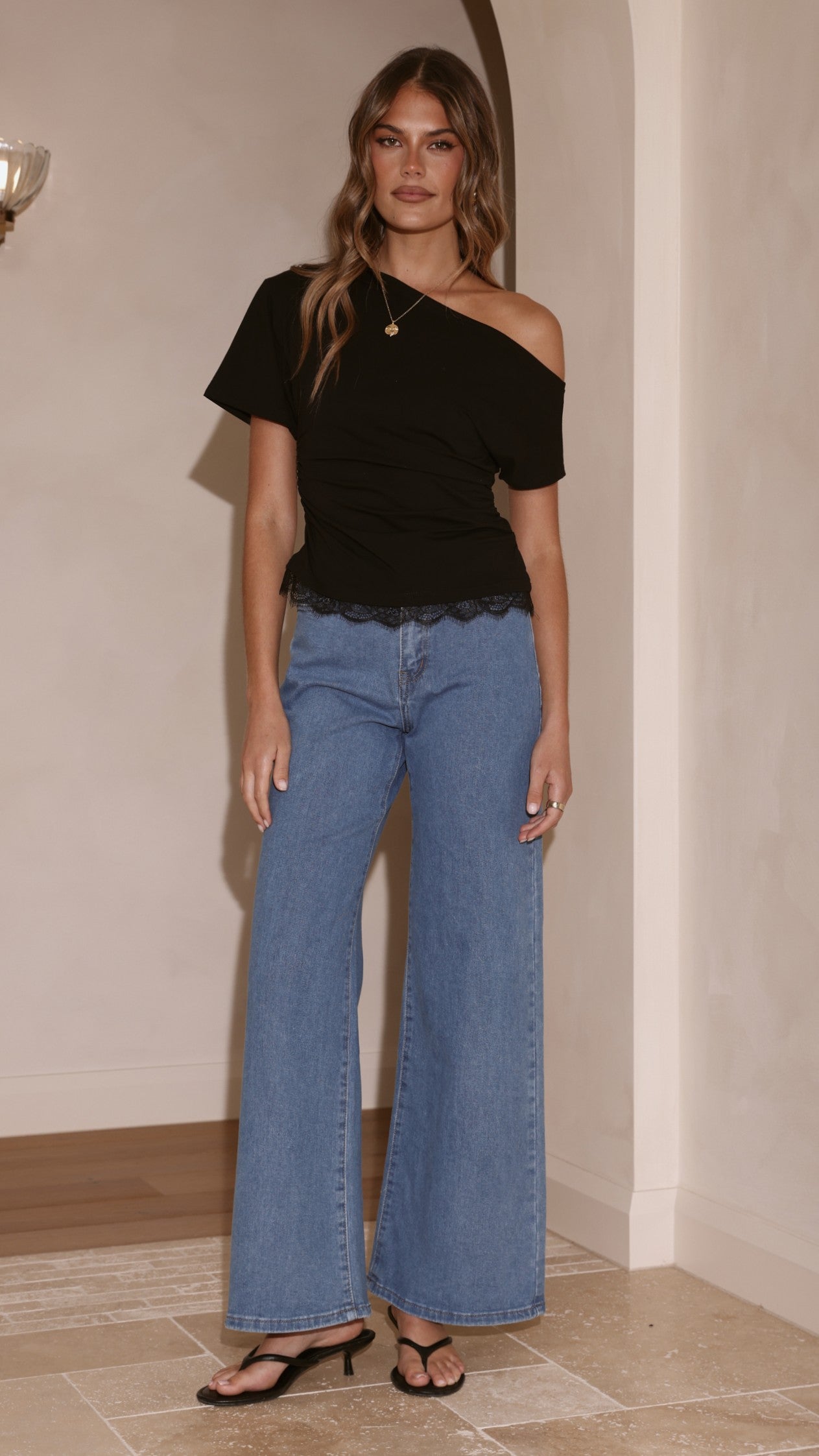 Ellery Straight Leg Jeans - Mid Blue - Billy J