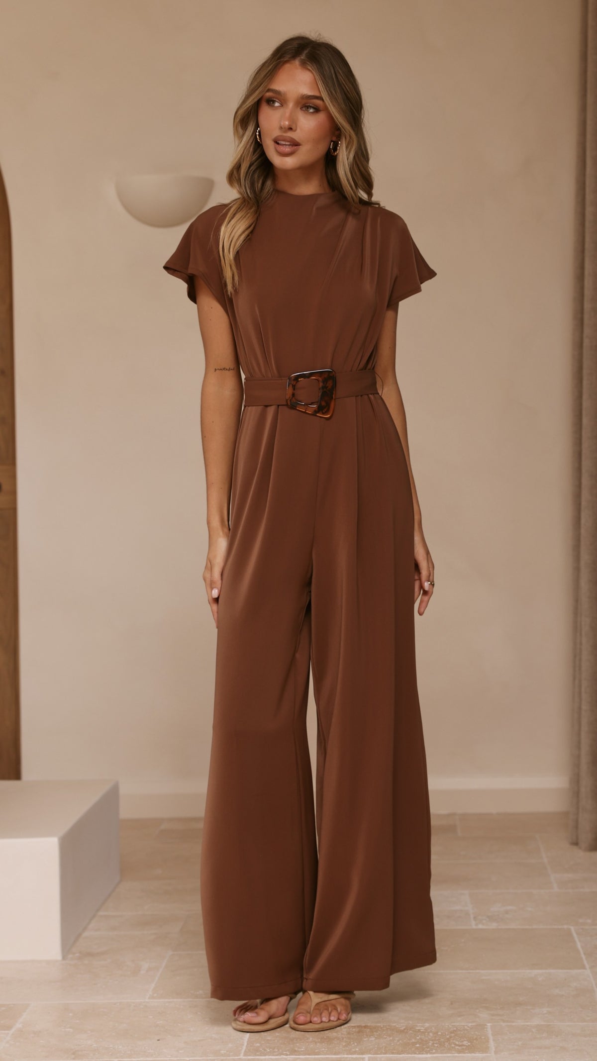 Demitra Jumpsuit - Brown - Billy J