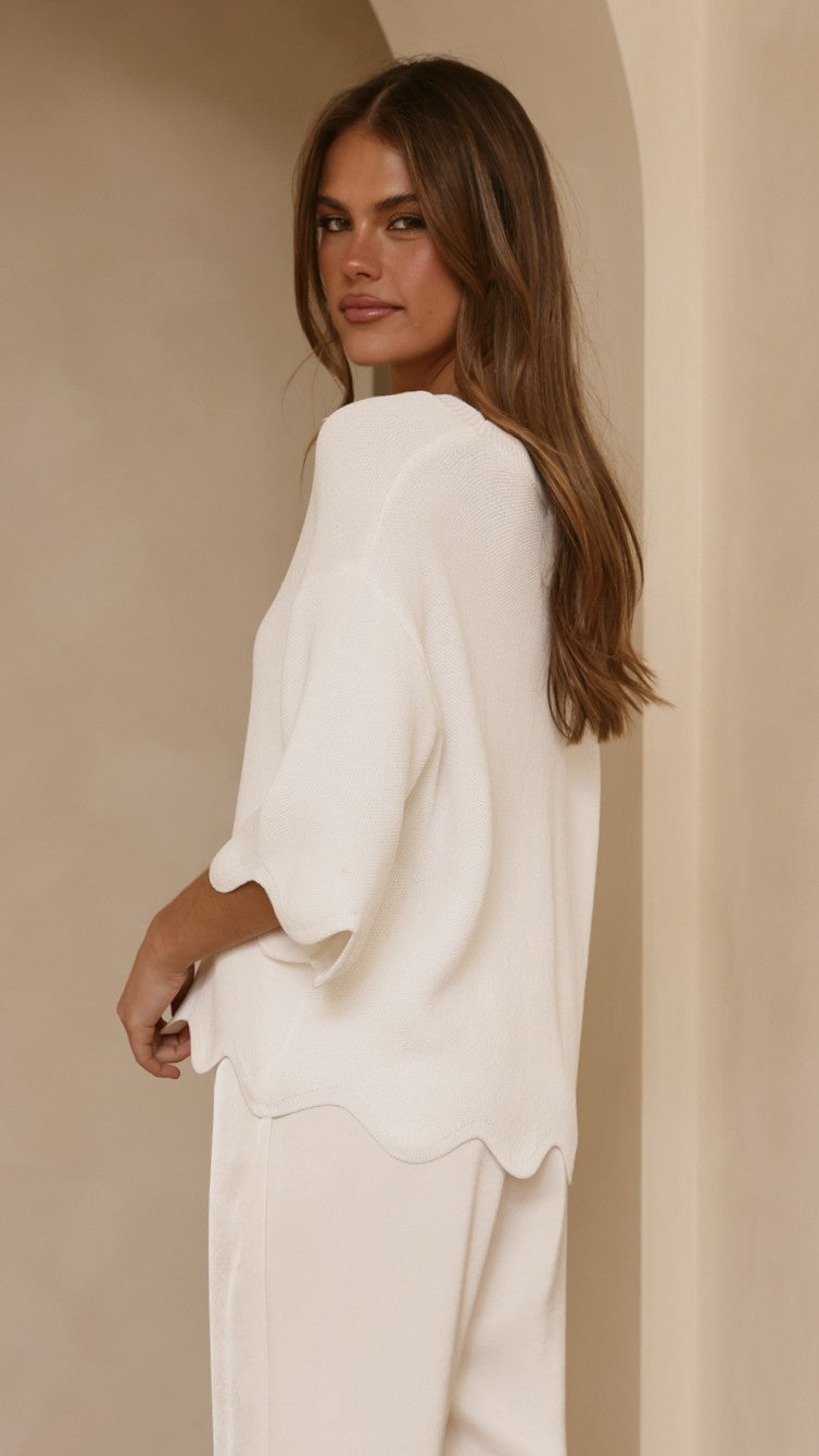 Bronnie Top - White - Billy J