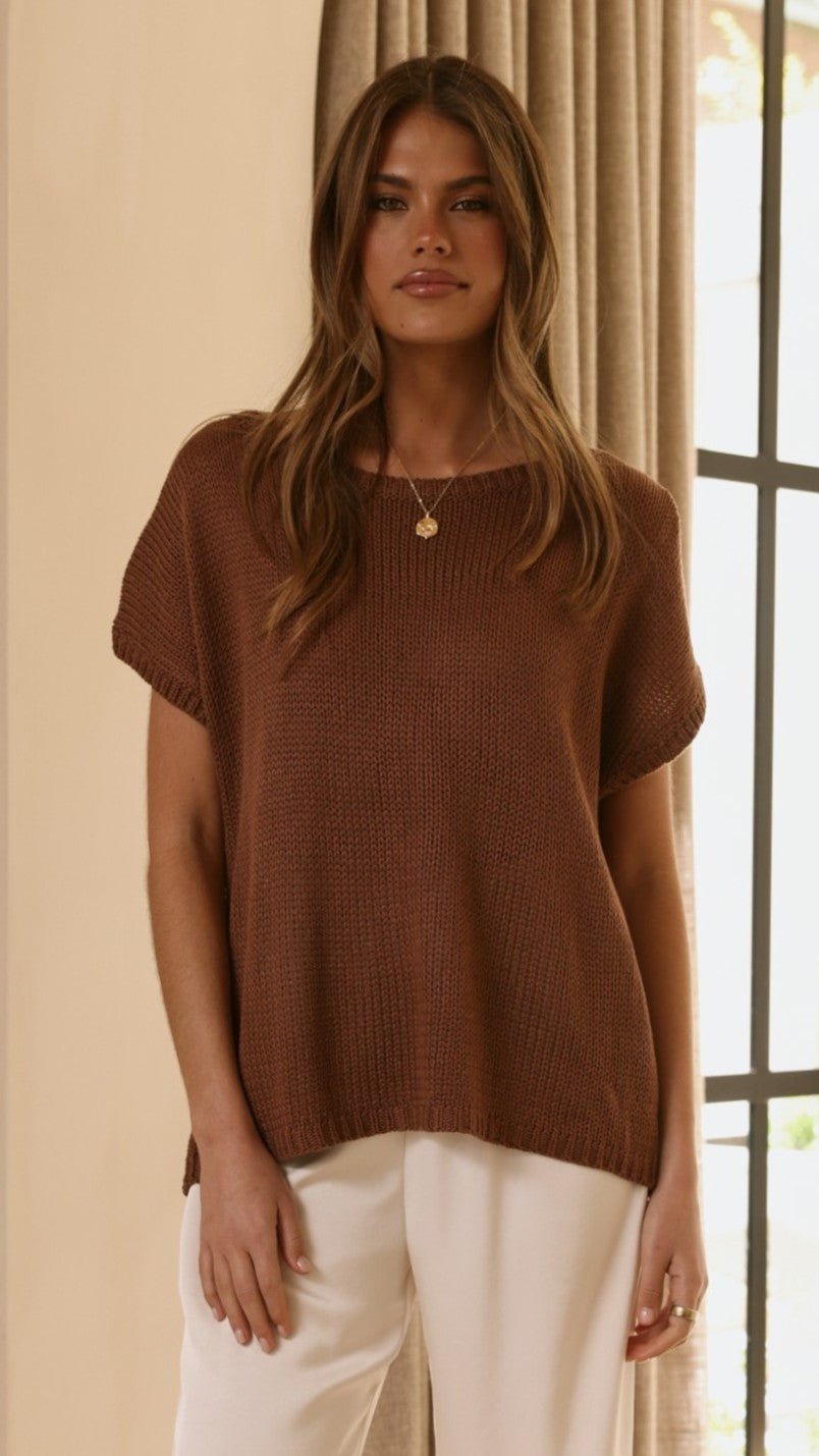 Sophia Top - Chocolate - Billy J