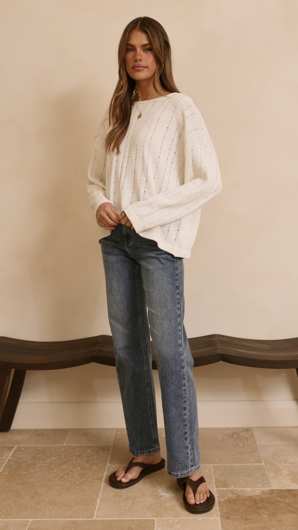 Zana Straight Leg Jeans - Mid Blue - Billy J