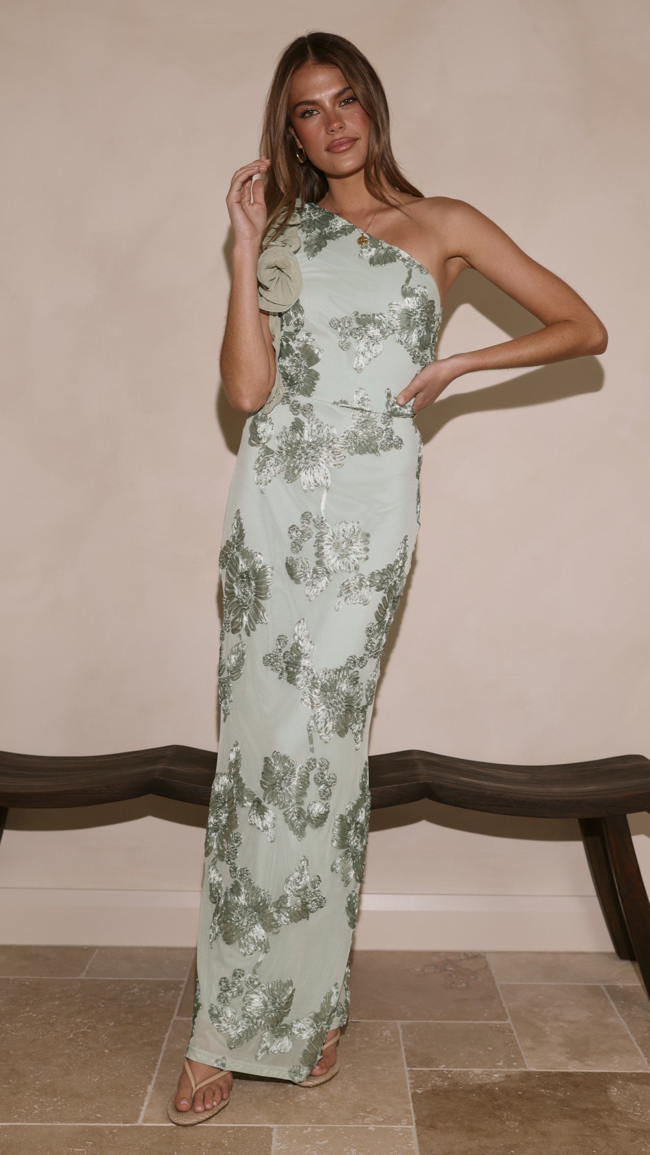 Darlee Maxi Dress - Sage Floral - Billy J