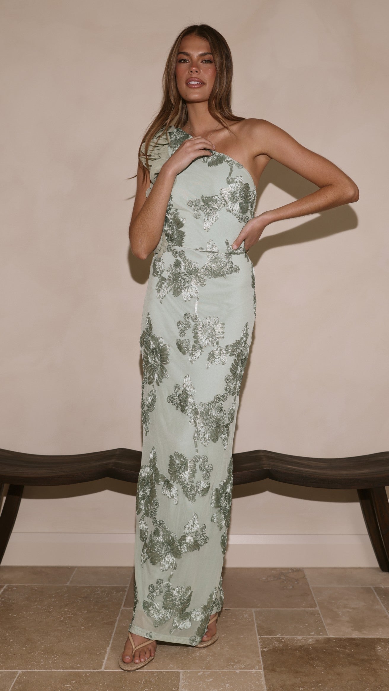 Darlee Maxi Dress - Sage Floral - Billy J
