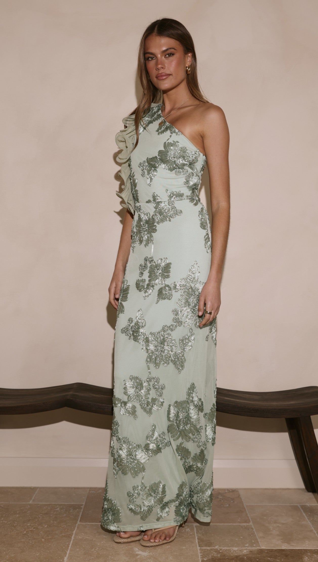 Darlee Maxi Dress - Sage Floral - Billy J