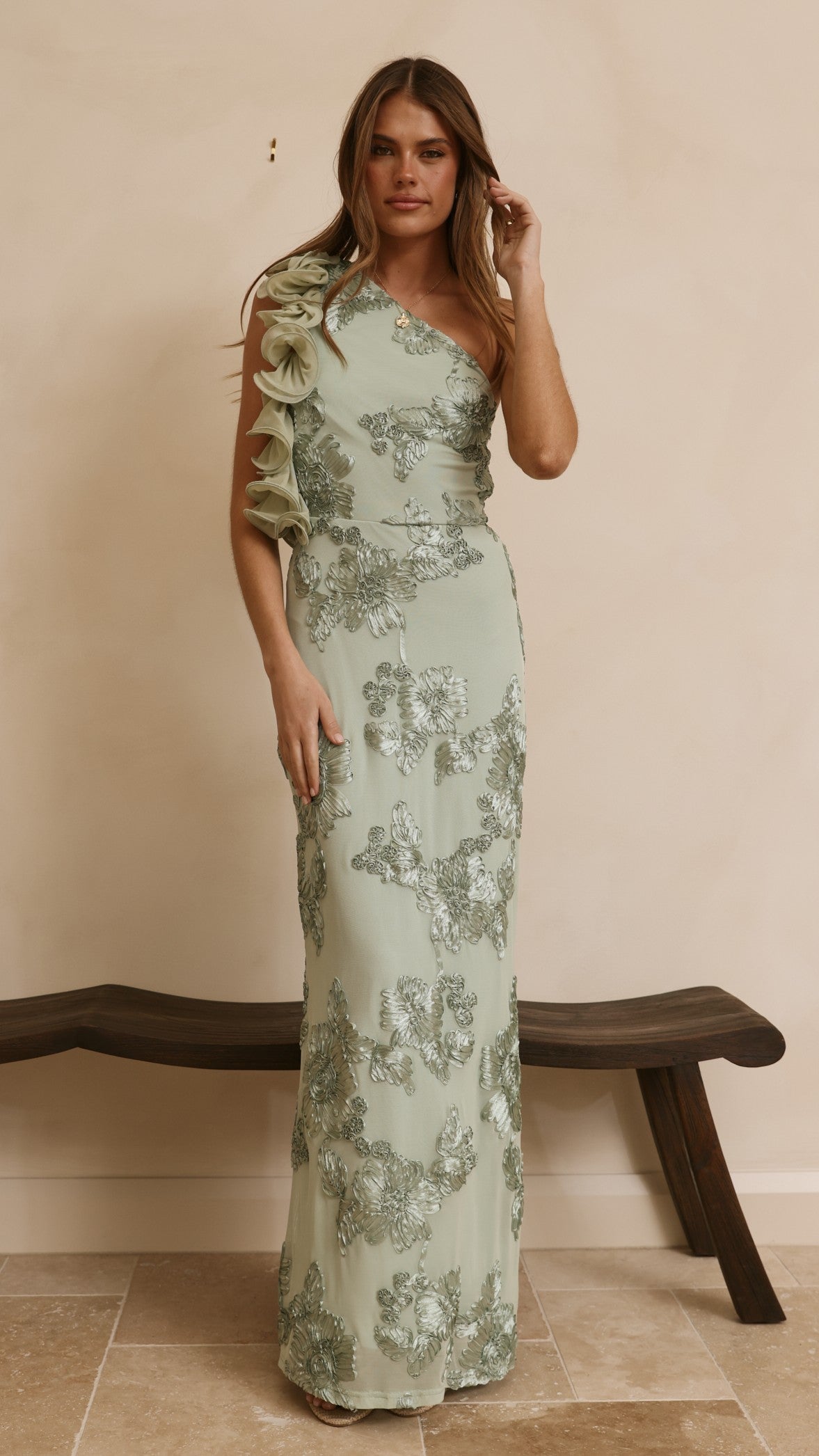 Darlee Maxi Dress - Sage Floral - Billy J