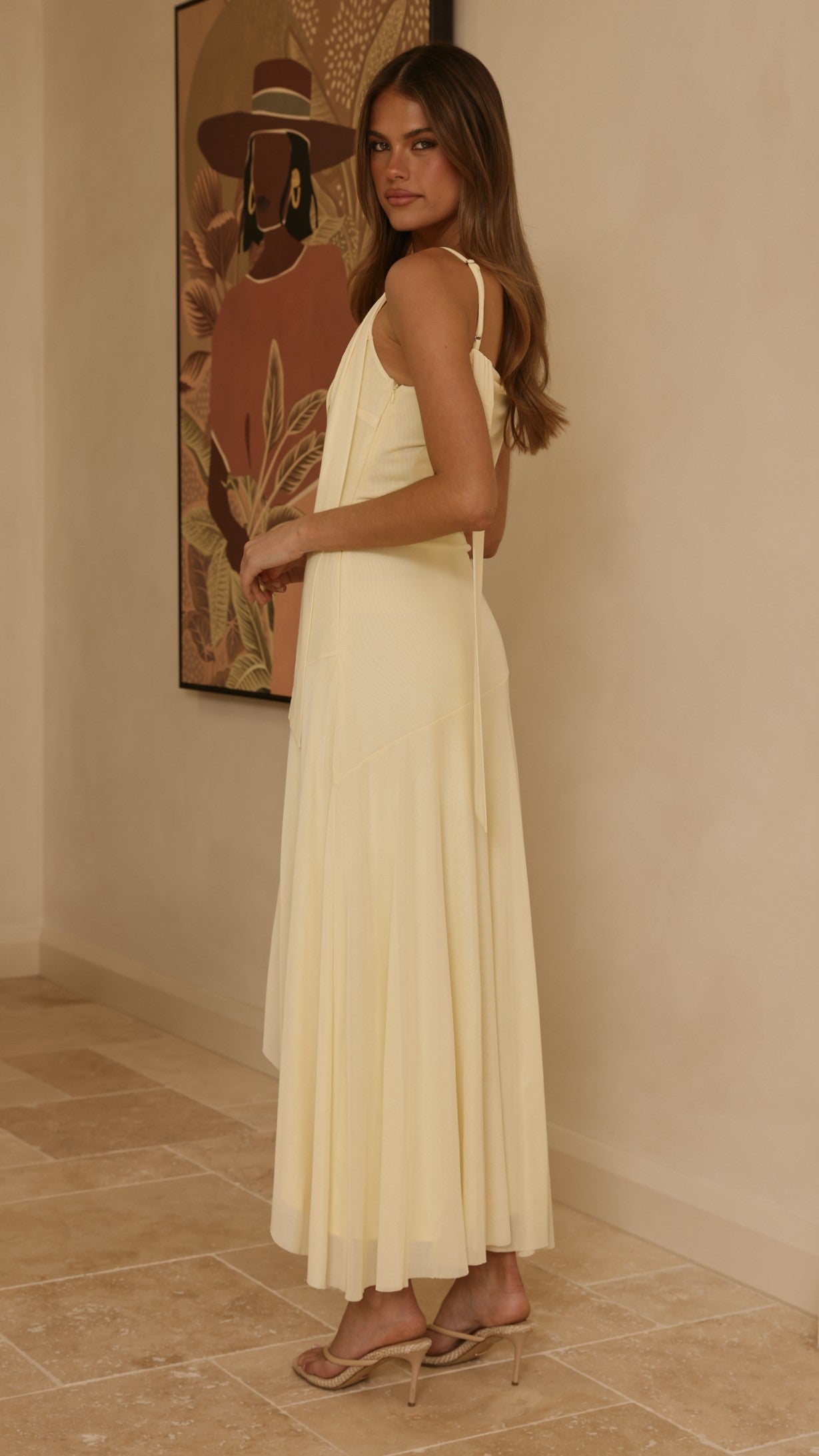 Lucy Maxi Dress - Yellow - Billy J