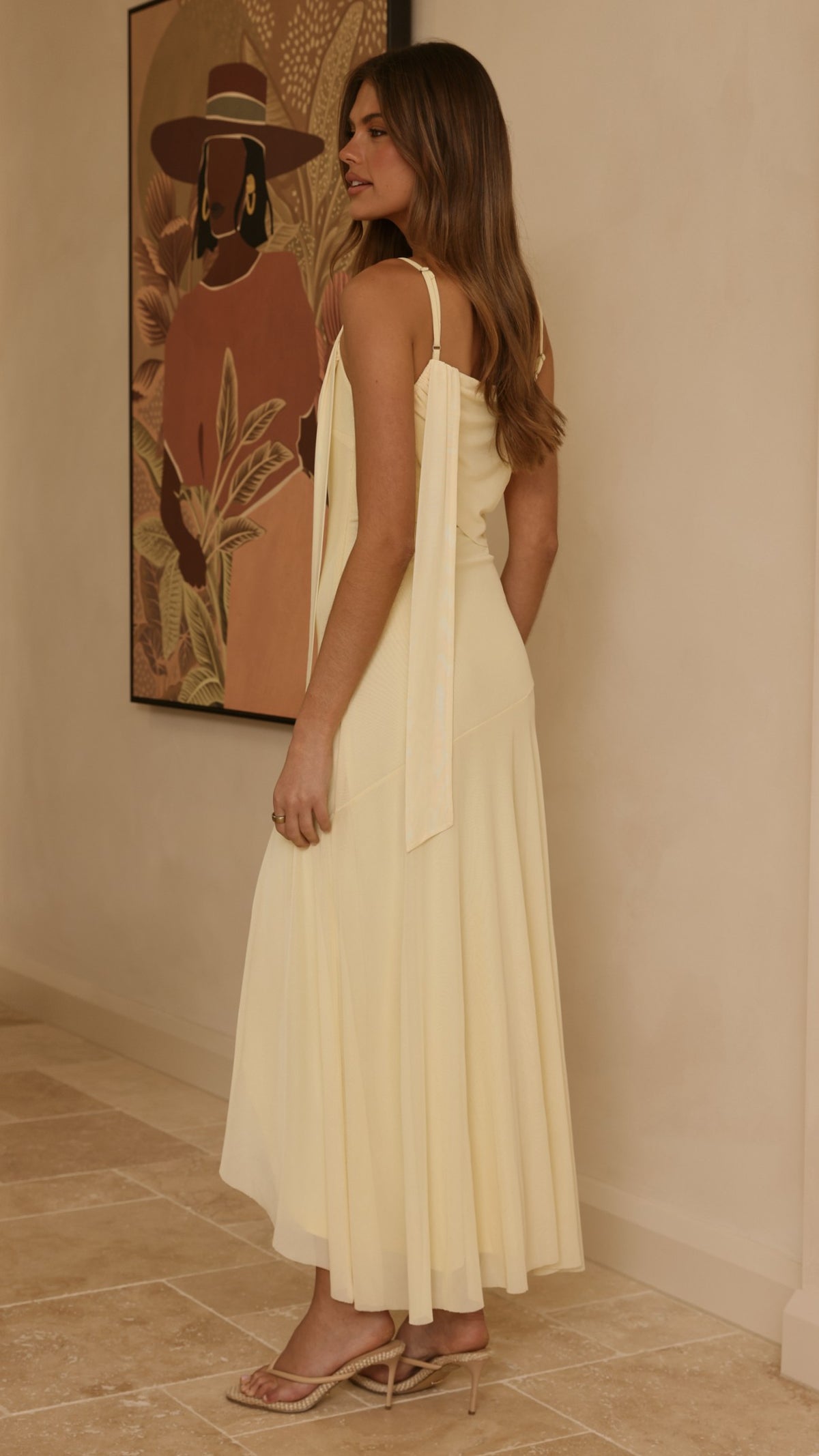 Lucy Maxi Dress - Yellow - Billy J