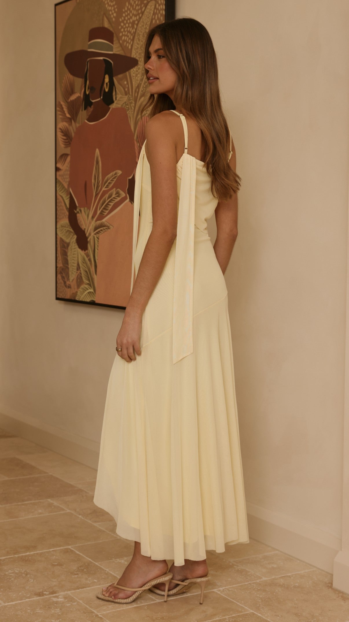 Lucy Maxi Dress - Yellow - Billy J