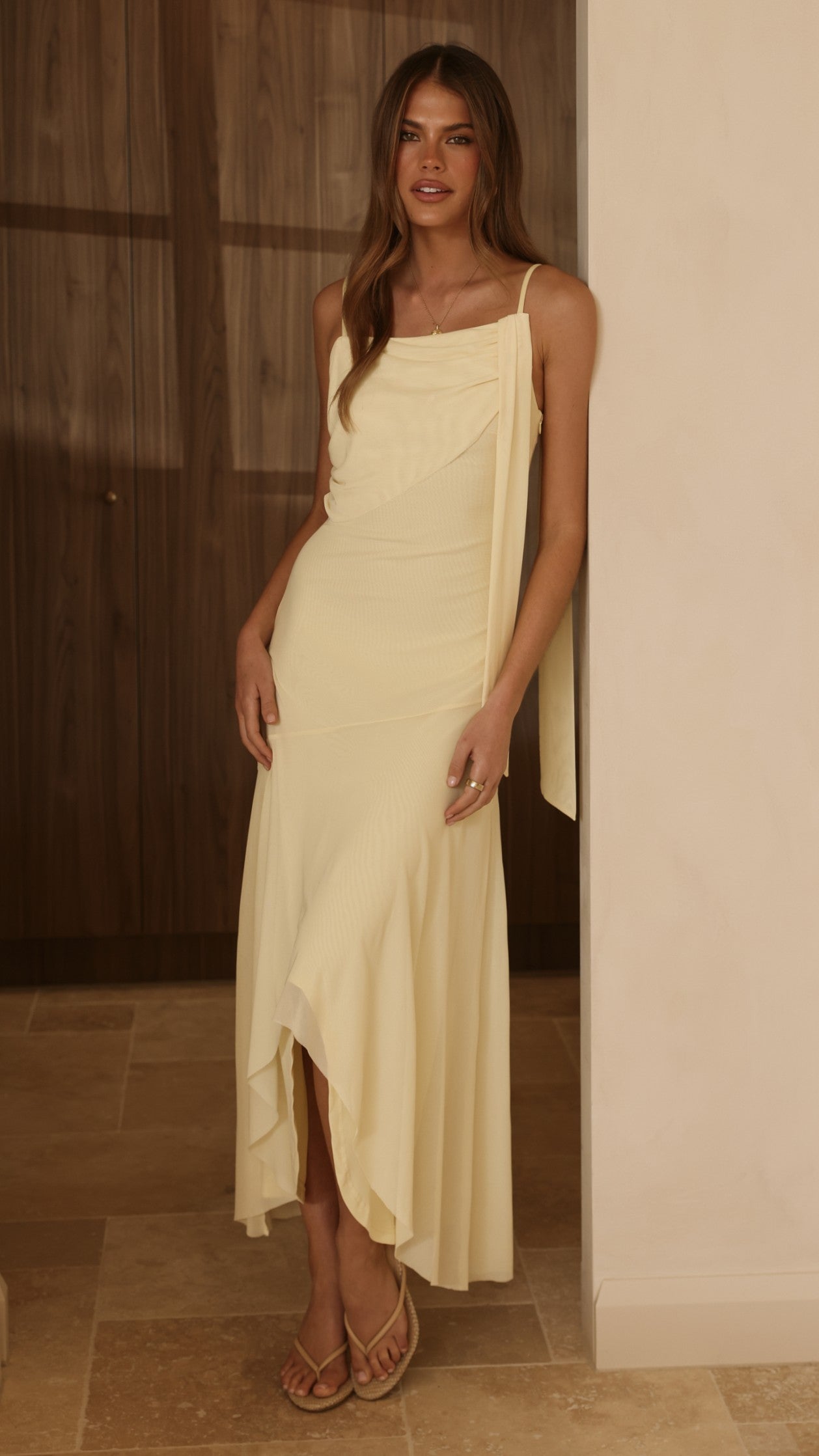 Lucy Maxi Dress - Yellow - Billy J