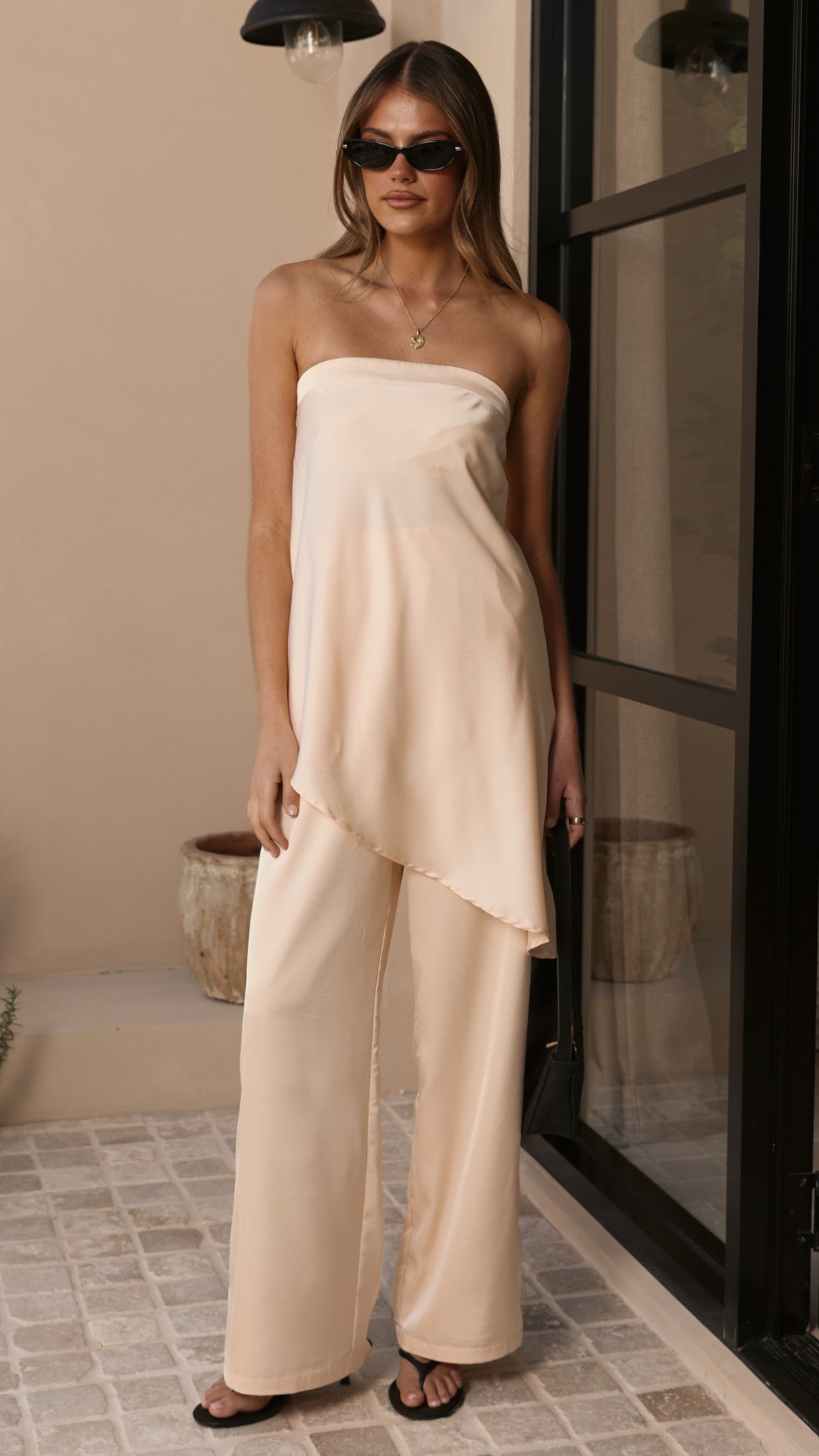 Tova Strapless Top - Vanilla - Billy J