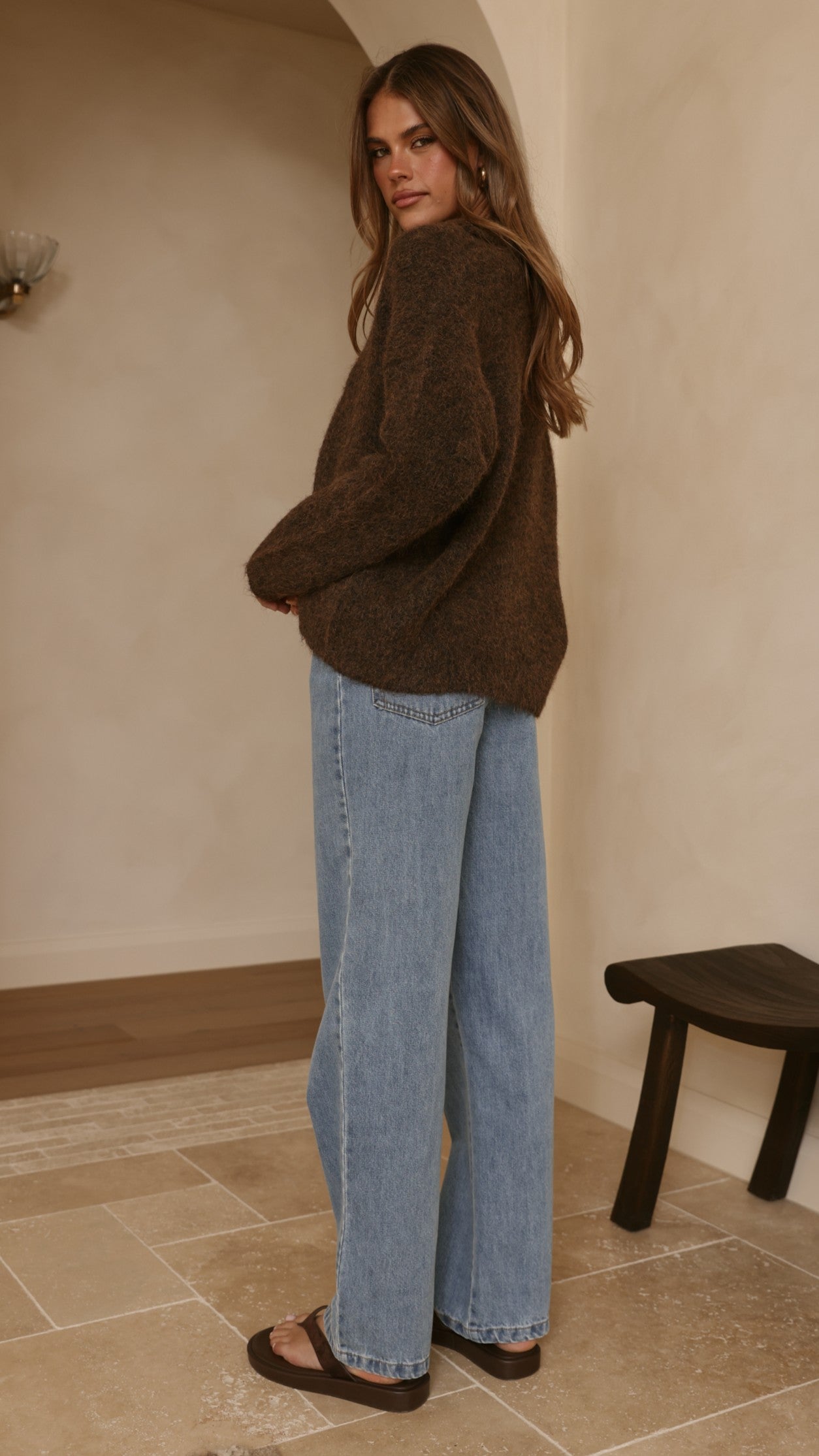 Kouvr Knit Sweater - Brown - Buy Women's Sweaters - Billy J