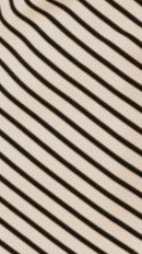 Tiarna Side Ruched Tee - Black/White Stripe - Billy J