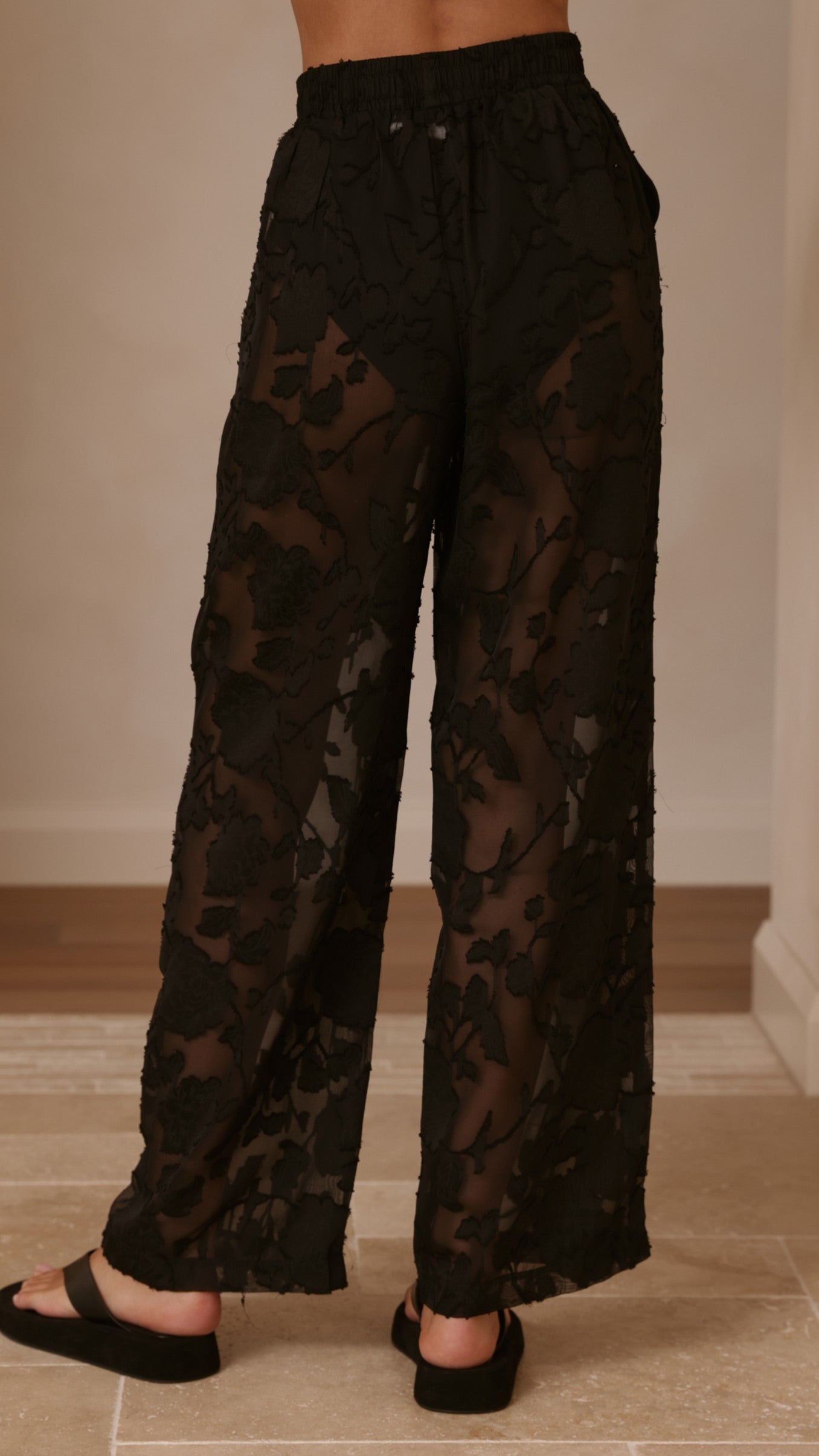 Mollie Lace Pants - Black - Billy J