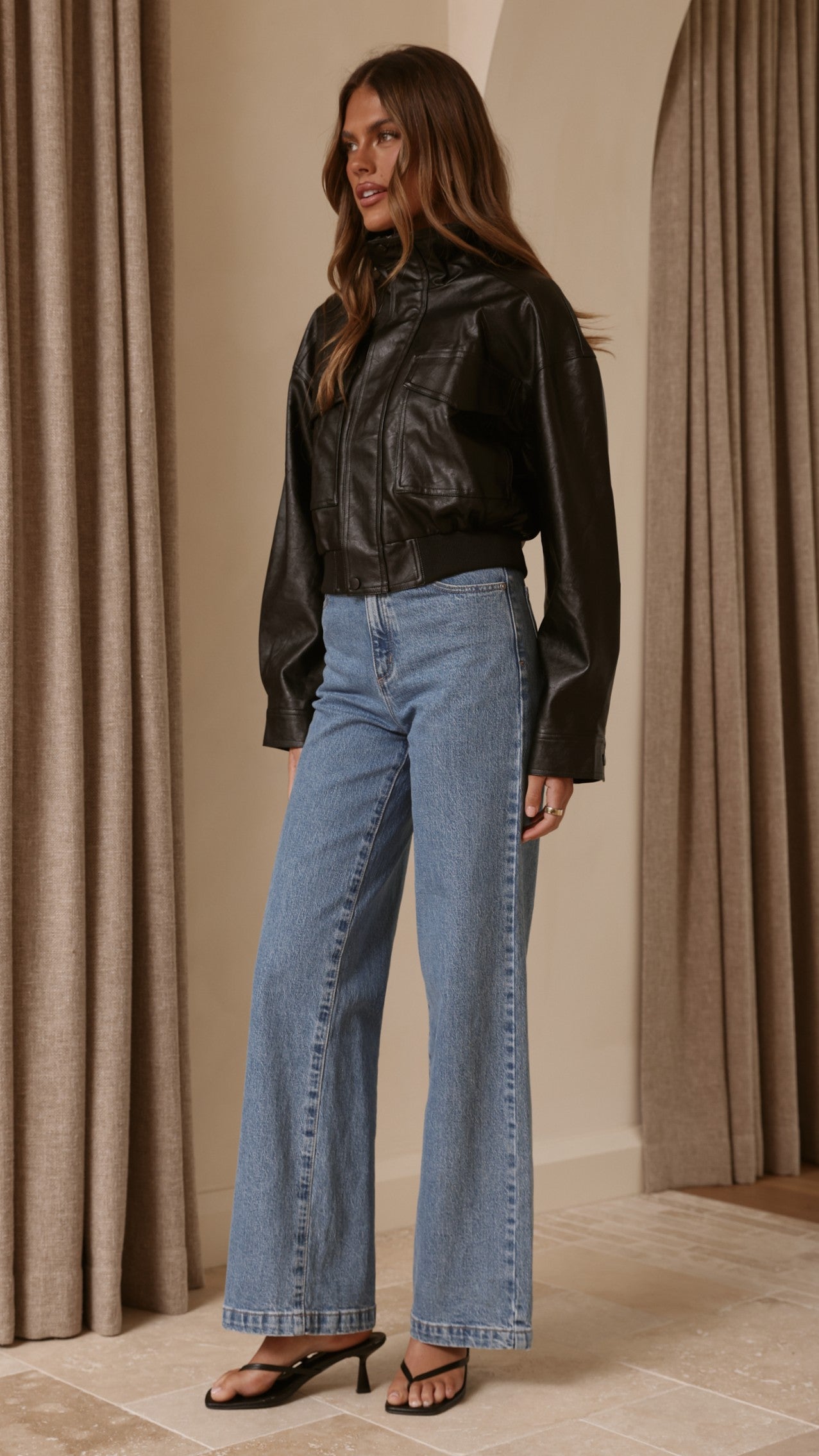 Hugo Funnel Neck Jacket - Black - Billy J