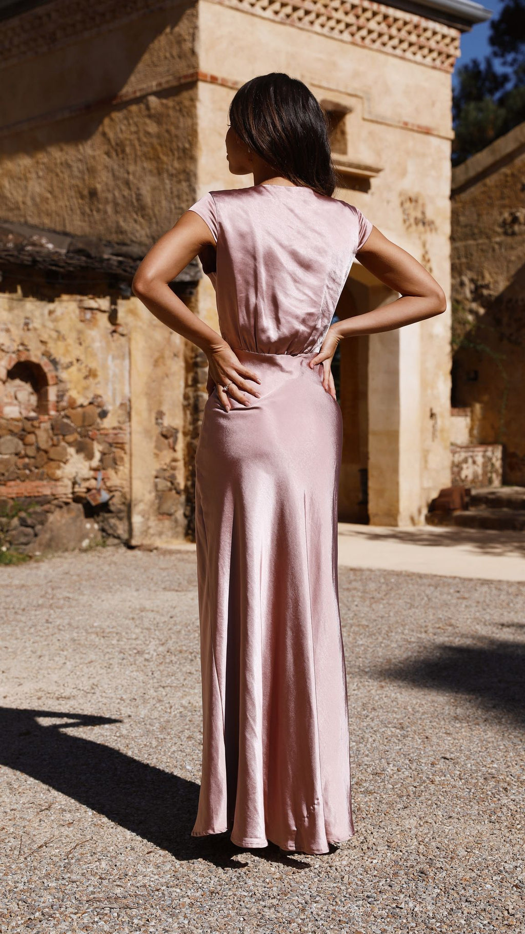 Selma Maxi Dress - Dusty Pink