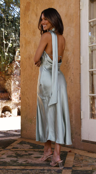 Load image into Gallery viewer, Hera Midi Dress - Sage

