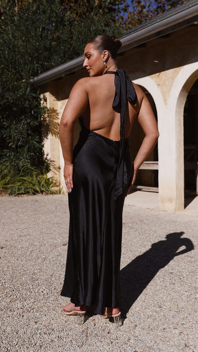Load image into Gallery viewer, Amalia Maxi Dress - Black - Billy J
