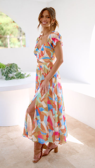 Load image into Gallery viewer, Melissa Maxi Dress - Yellow Multi
