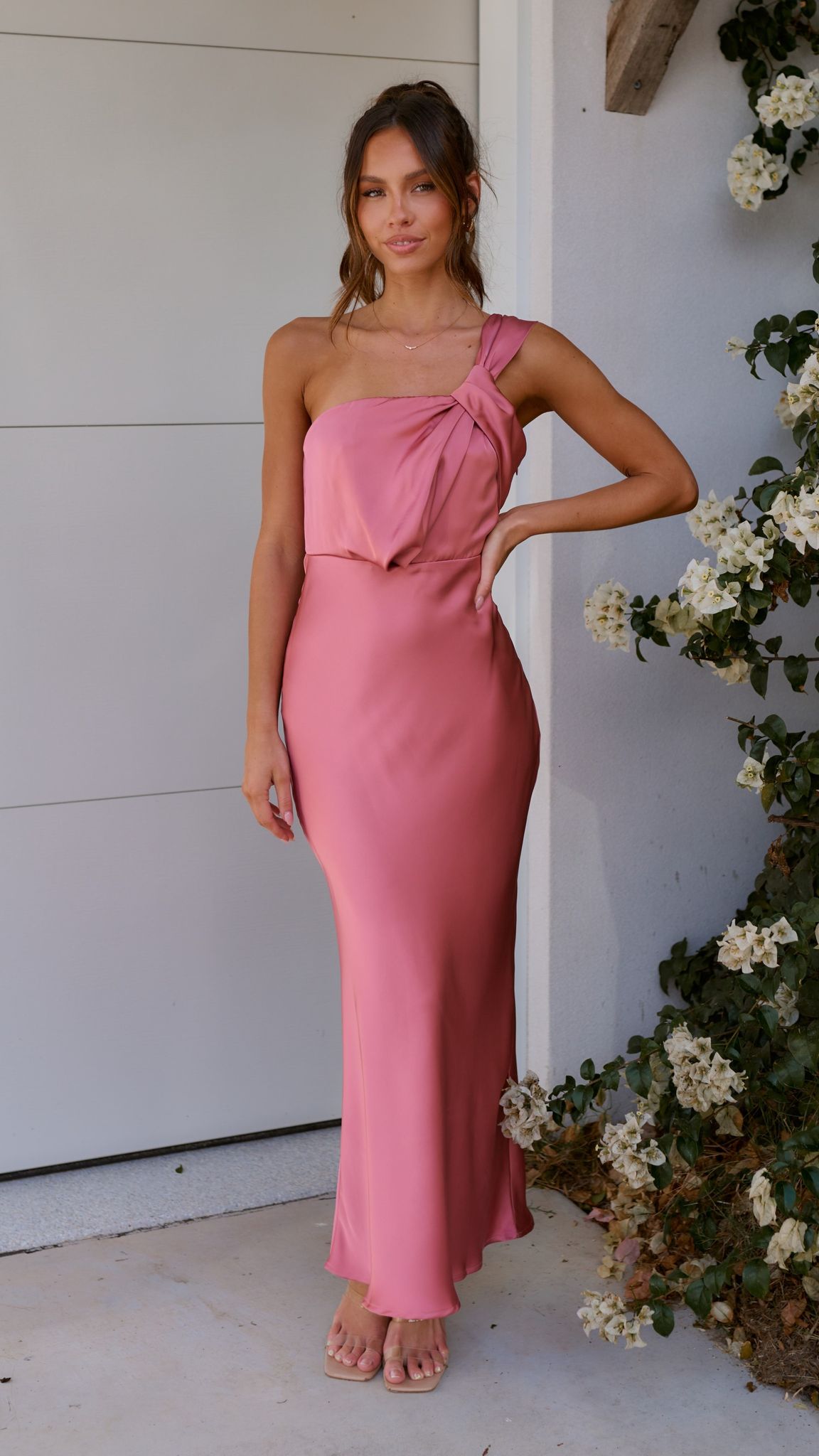 hot pink bridesmaid dresses australia Austin Convertible Maxi Dress in Hot Pink| Pink Oversized Maxi Dress | Pink  Bridesmaid Dress main image 0