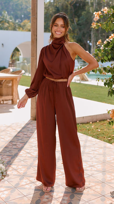 Load image into Gallery viewer, Zuri Pants - Brown
