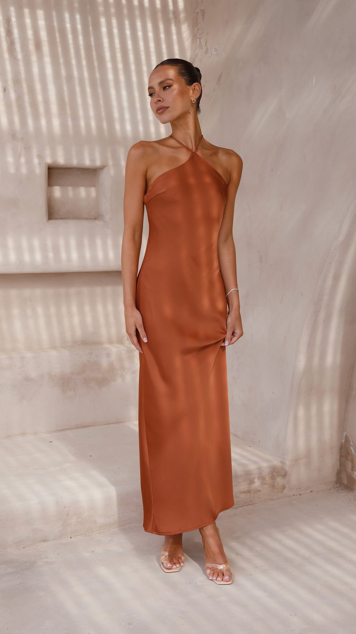 Chiara Maxi Dress - Copper